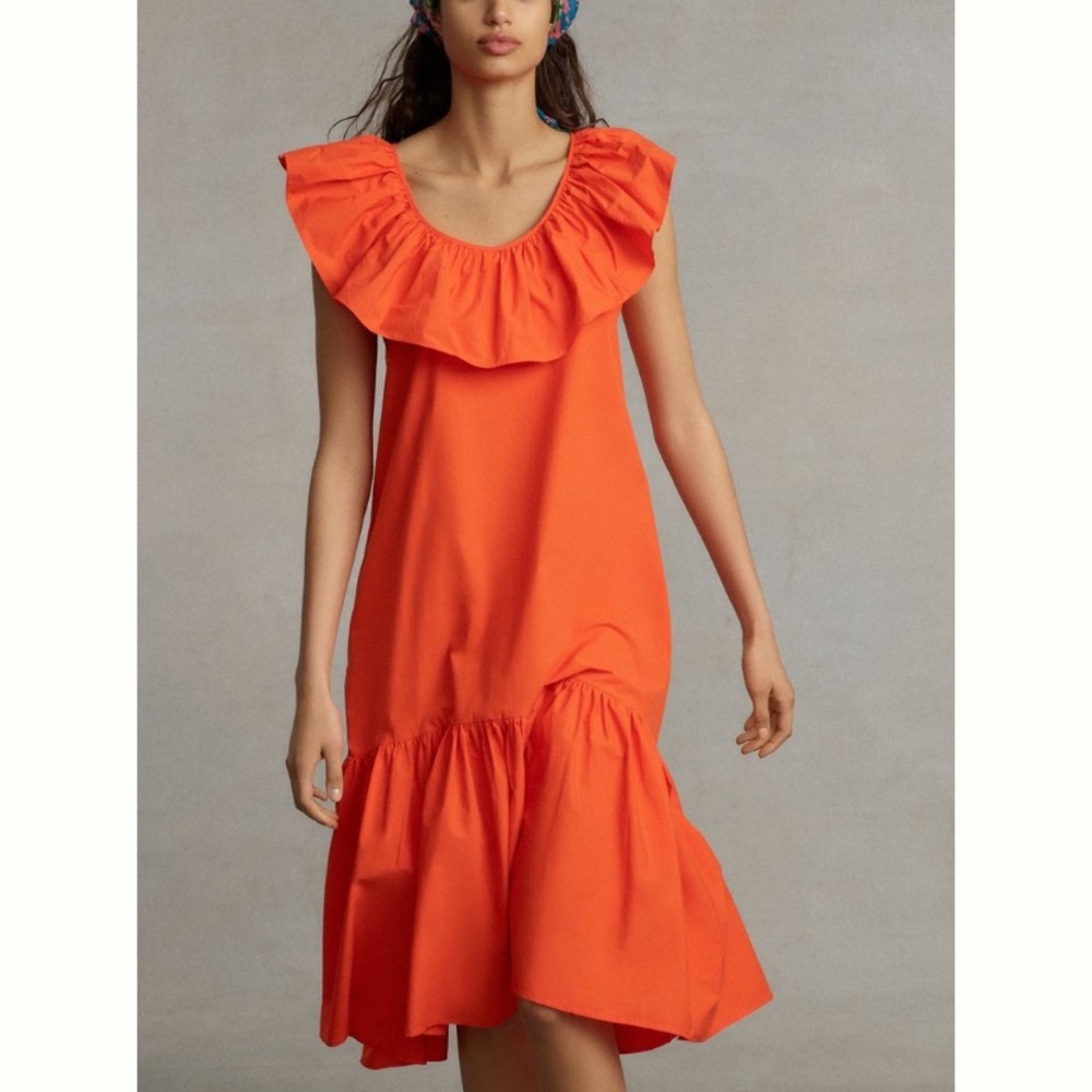 NWT Anthropologie Whit Two Flouncy Ruffled Maxi Dress